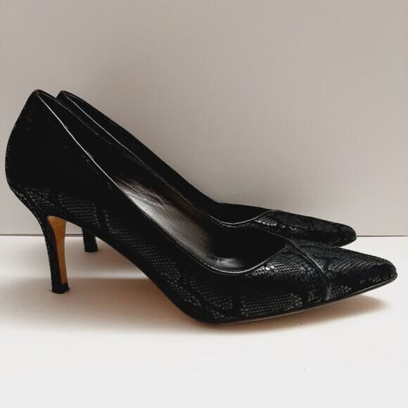 ROBERTO CAPUCCI | Italy Snake Pattern Genuine Suede Leather Stiletto Heels 7 B - Picture 2 of 16